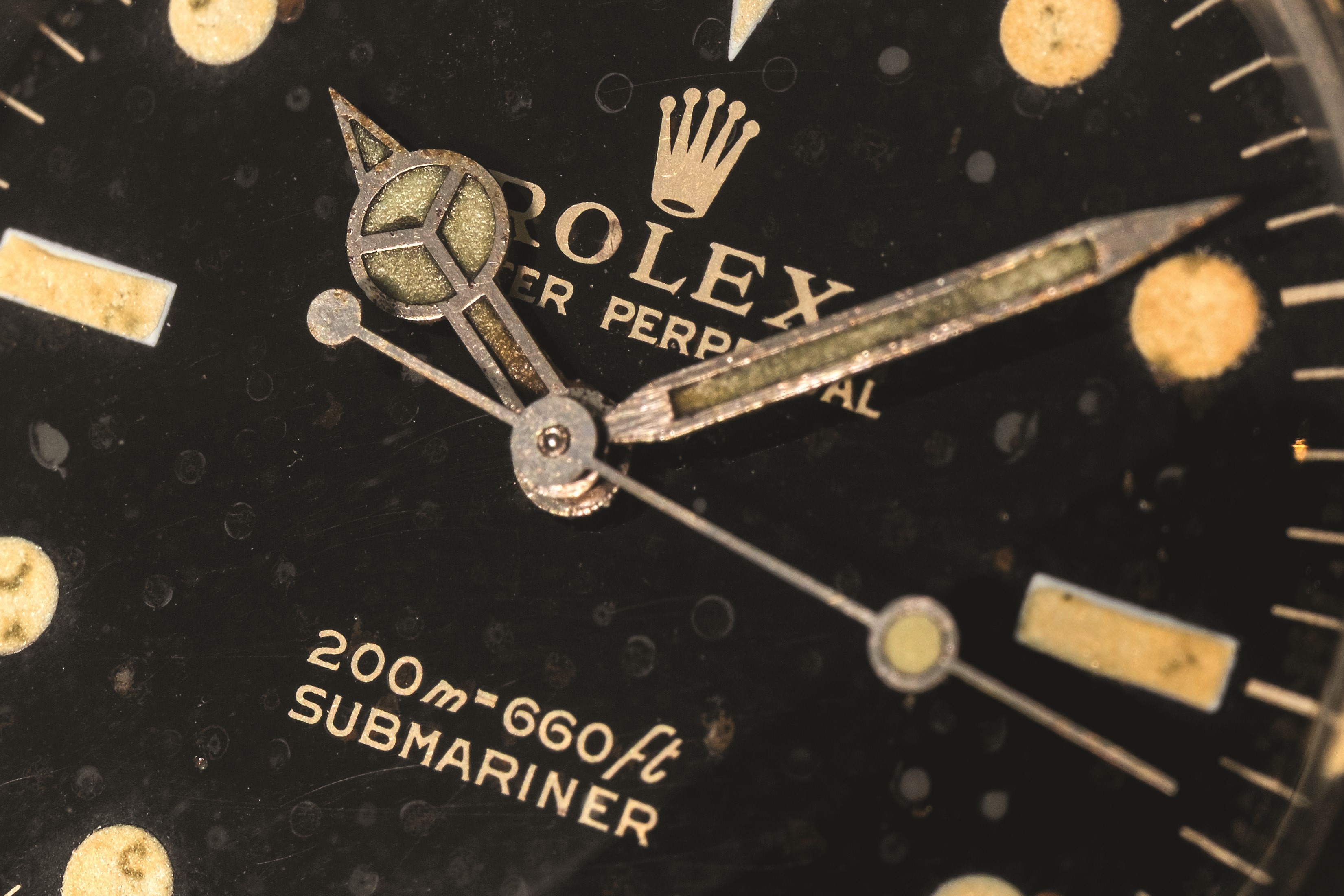 Rolex - Submariner ref 5513, acciaio, quadrante nero gilt, circa 1966