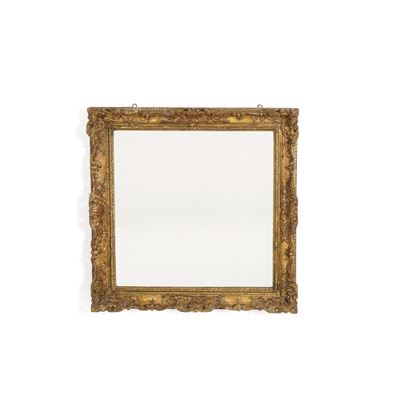 Specchiera con Cornice in Legno Dorato. XIX Secolo