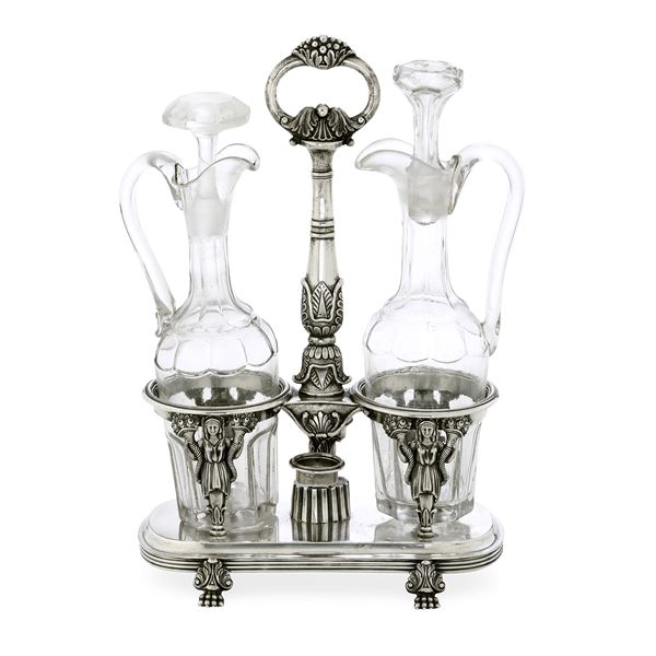 Toscana, XIX secolo. Argentiere O. Pini Oliera