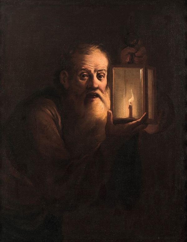 Vecchio con lanterna