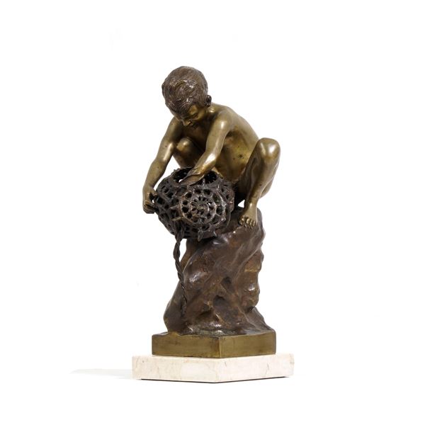 Pescatore di polpi. Fonditore del XX secolo