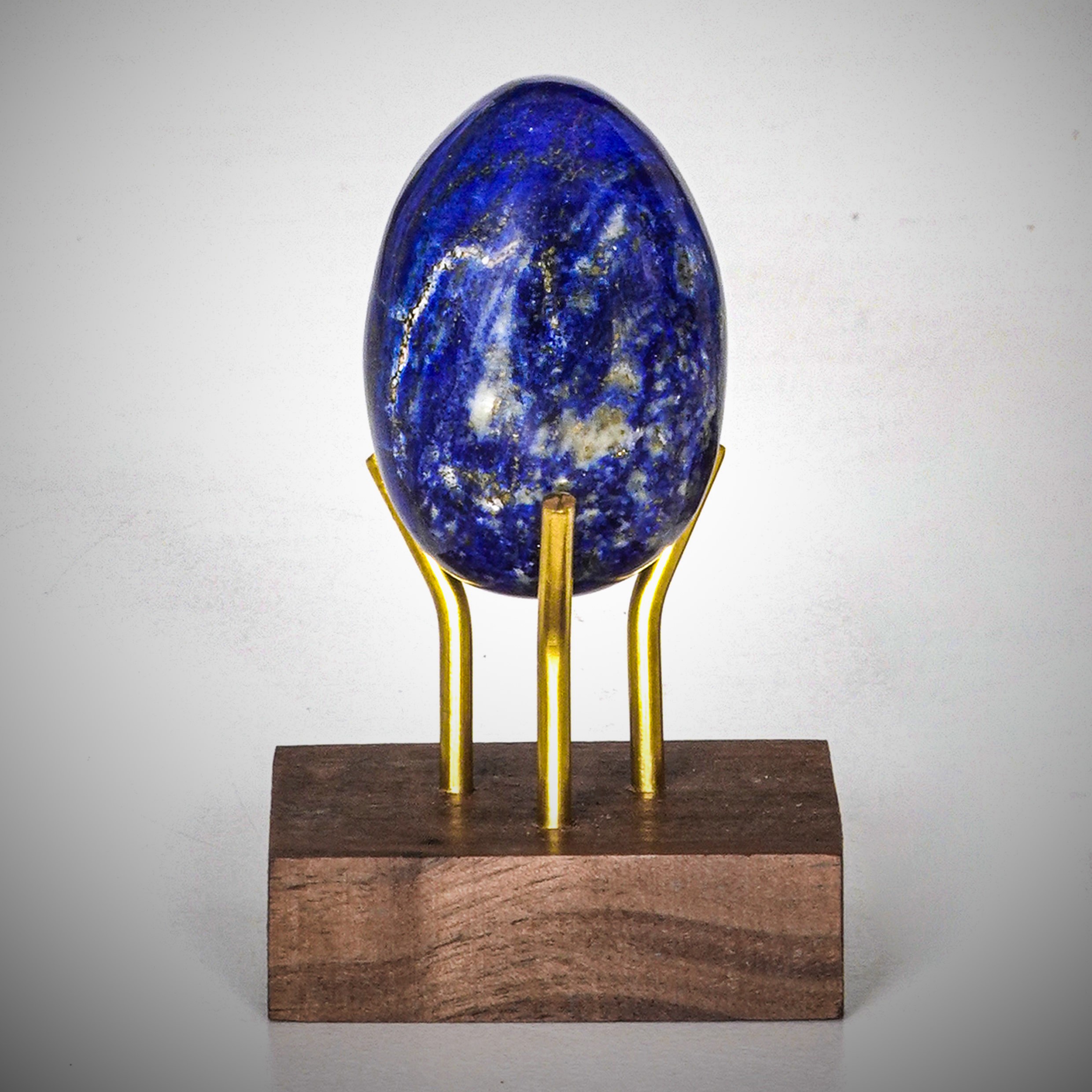Uovo e Sfera Lapislazzuli con Inclusioni di Pirite. Qualita Aaa+