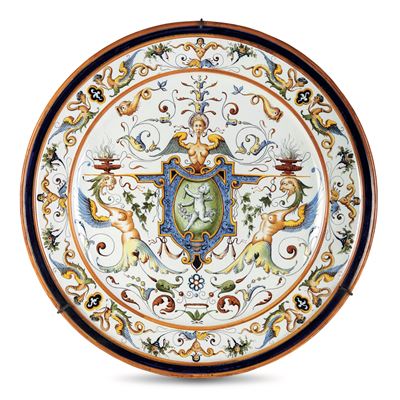 Coppia di Grandi Piattidoccia, Manifattura Ginori, 1888 Circa
