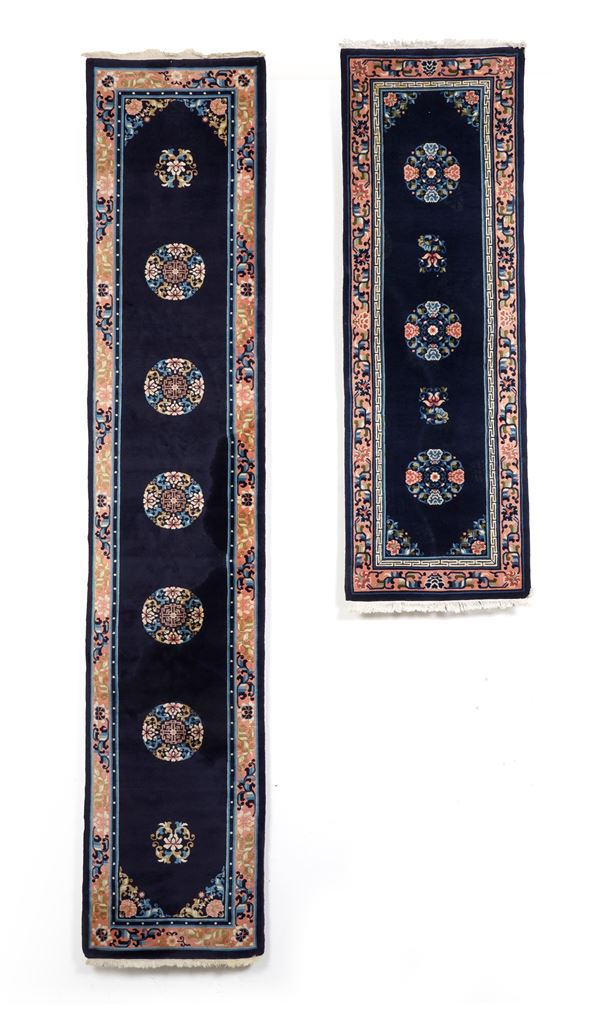 Lotto di due passatoie Cina metà XX secolo