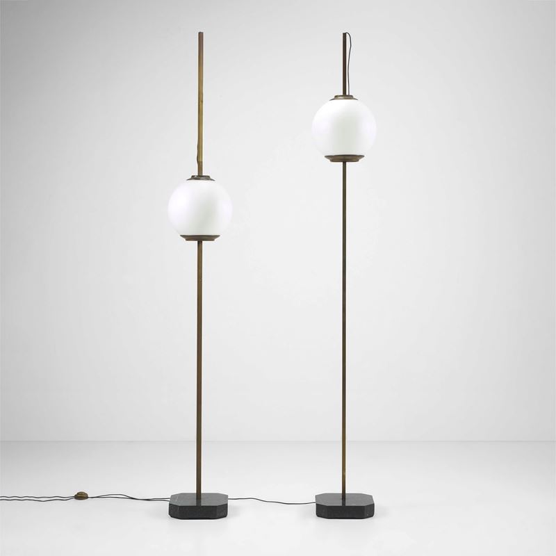 Luigi Caccia Dominioni : Two floor lamps mod. LTE10  - Auction Fine Design - Cambi Casa d'Aste