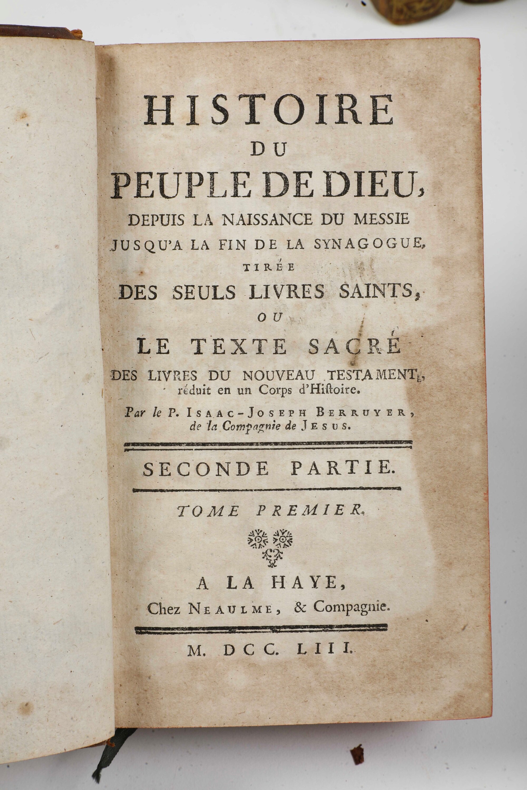 Historie Du Peuple De Dieu, a Padoue, Imprimerie De Jean -baptiste Manfre, 1557