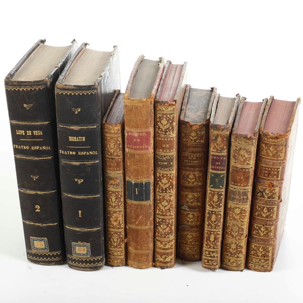 Miscellanea di volumi per lo più spaiati, con rilegature del secolo XIX. 