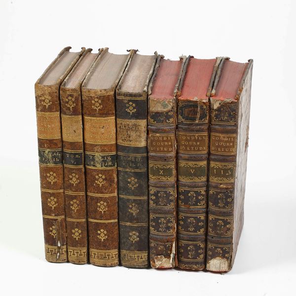 Miscellanea di volumi per lo più spaiati, con rilegature del secolo XIX. 