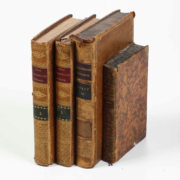 Miscellanea di volumi per lo più spaiati, con rilegature del secolo XIX. 