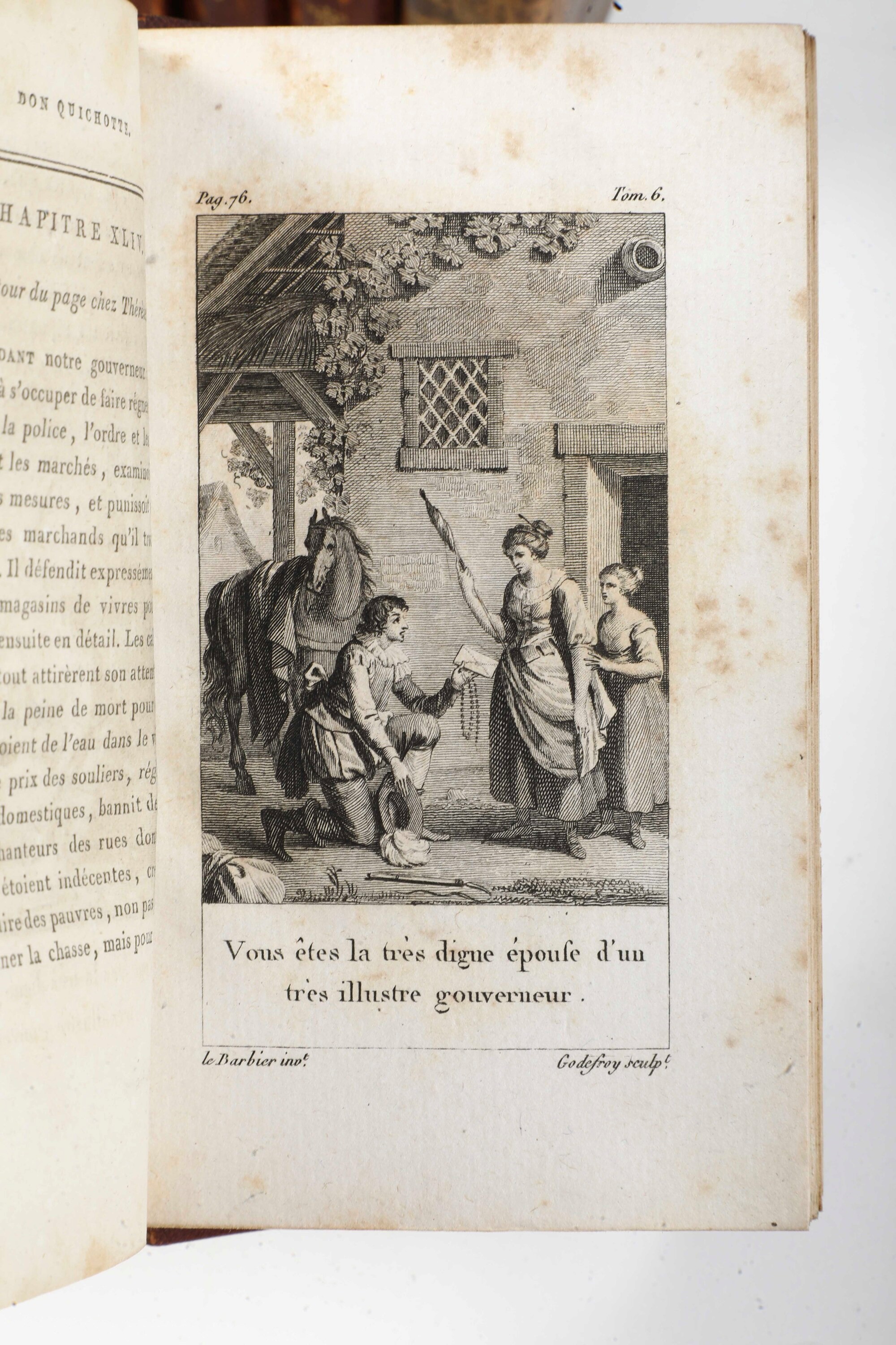 Michel Cervantes, Don Quichotte, a Paris, Chez Briand, 1810 (tot 6 Voll- dal i al Vi); al Lotto S...