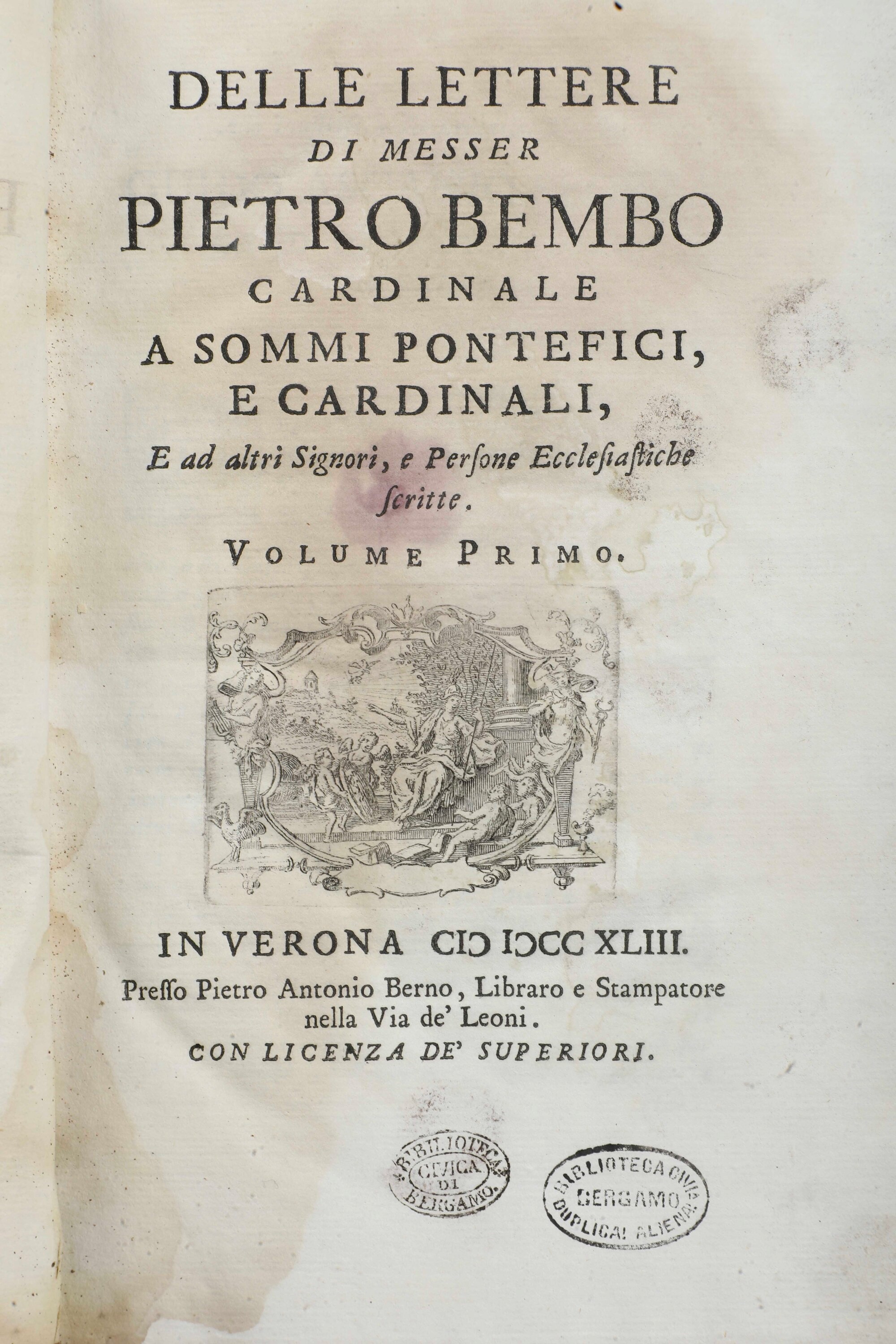 Miscellanea di Volumi per lo Più Spaiati, con Rilegature del Secolo XIX.