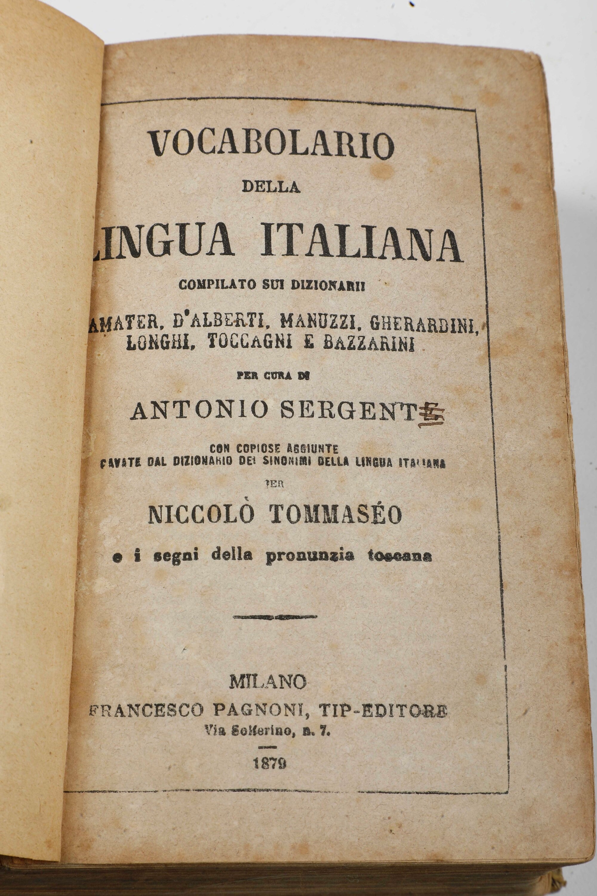 Miscellanea di Volumi per lo Più Spaiati, con Rilegature del Secolo XIX.