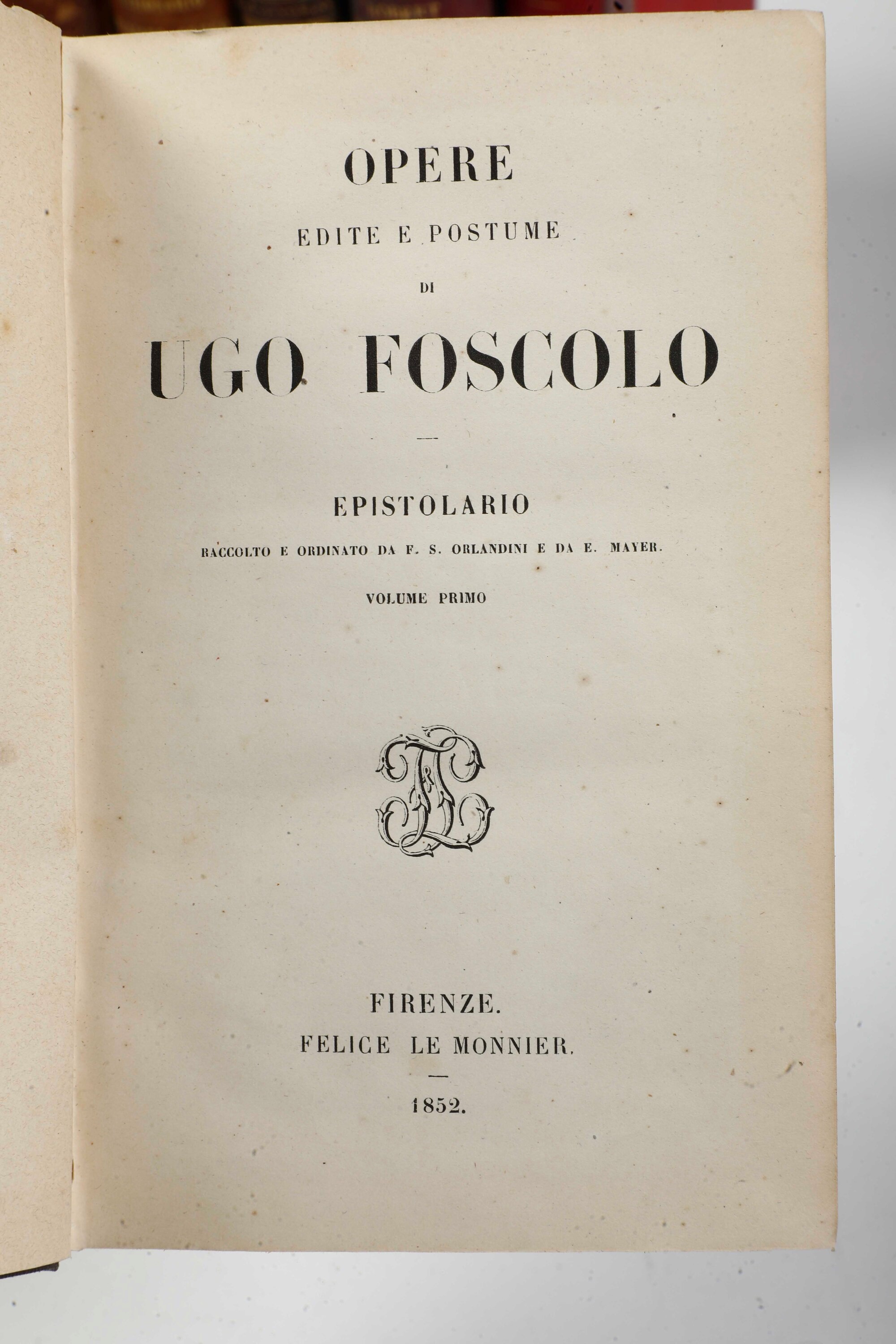Miscellanea di Volumi per lo Più Spaiati, con Rilegature del Secolo XIX.