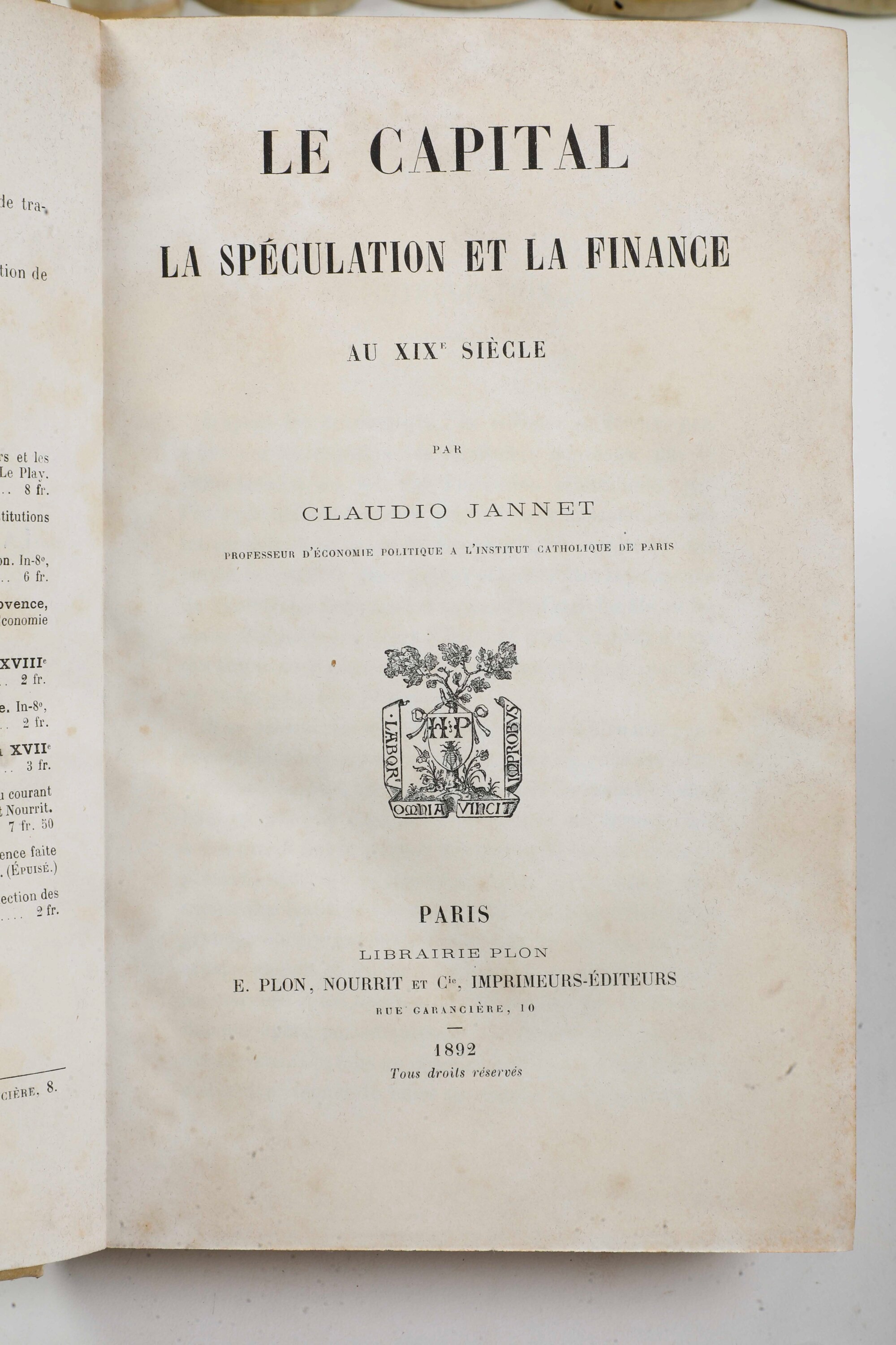 Miscellanea di Volumi per lo Più Spaiati, con Rilegature del Secolo XIX.