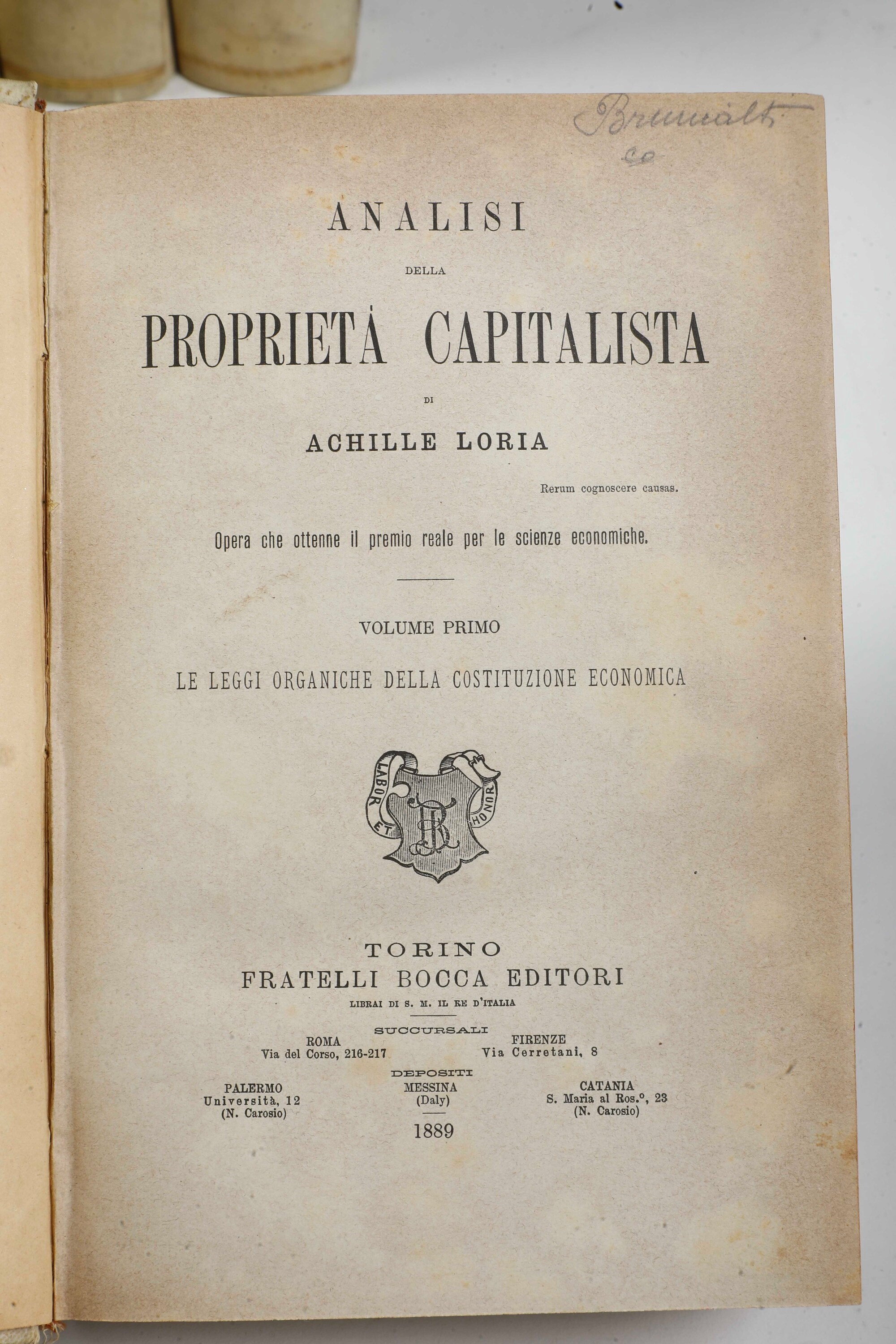 Miscellanea di Volumi per lo Più Spaiati, con Rilegature del Secolo XIX.
