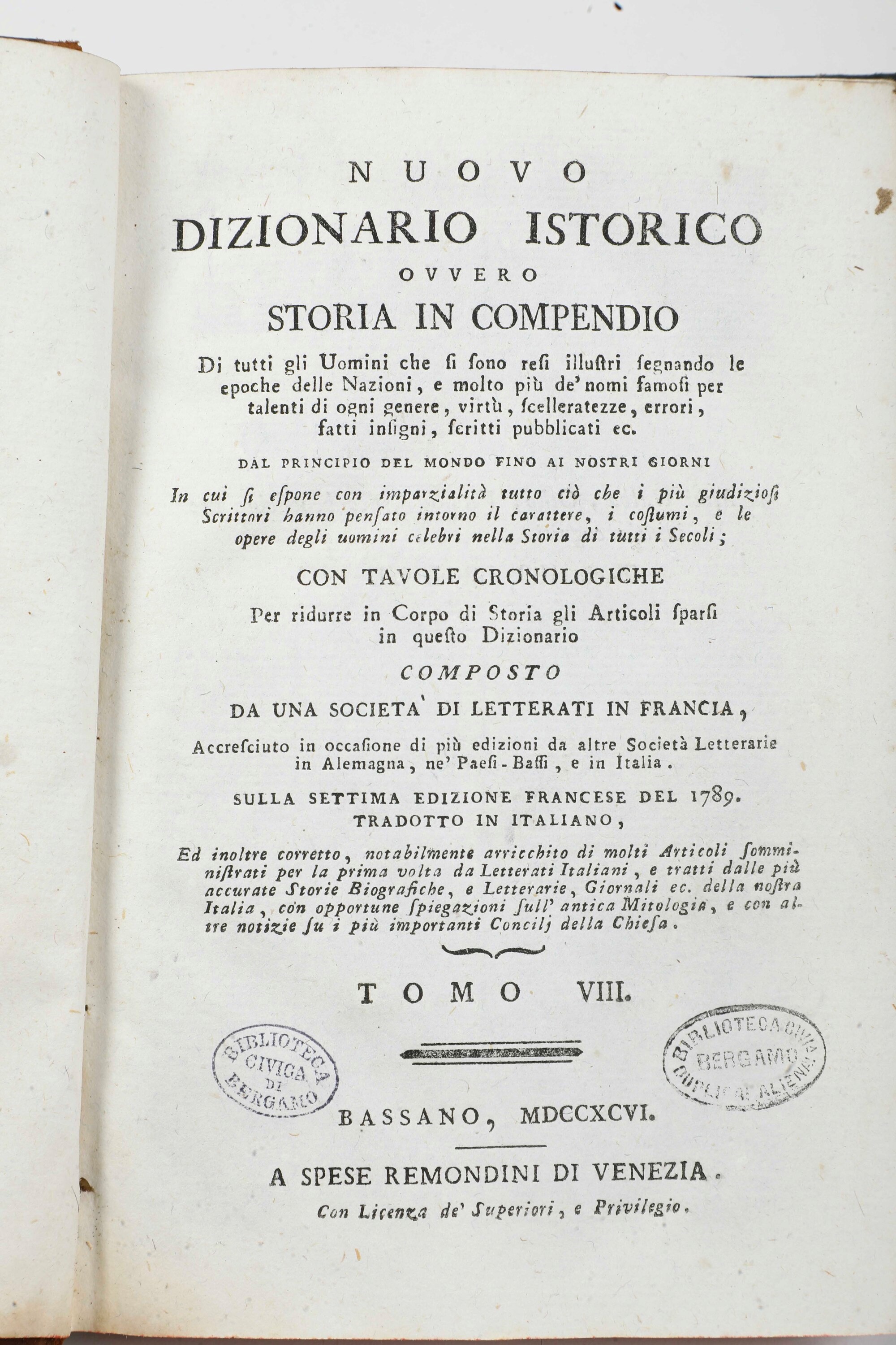 Miscellanea di Volumi per lo Più Spaiati, con Rilegature del Secolo XIX.