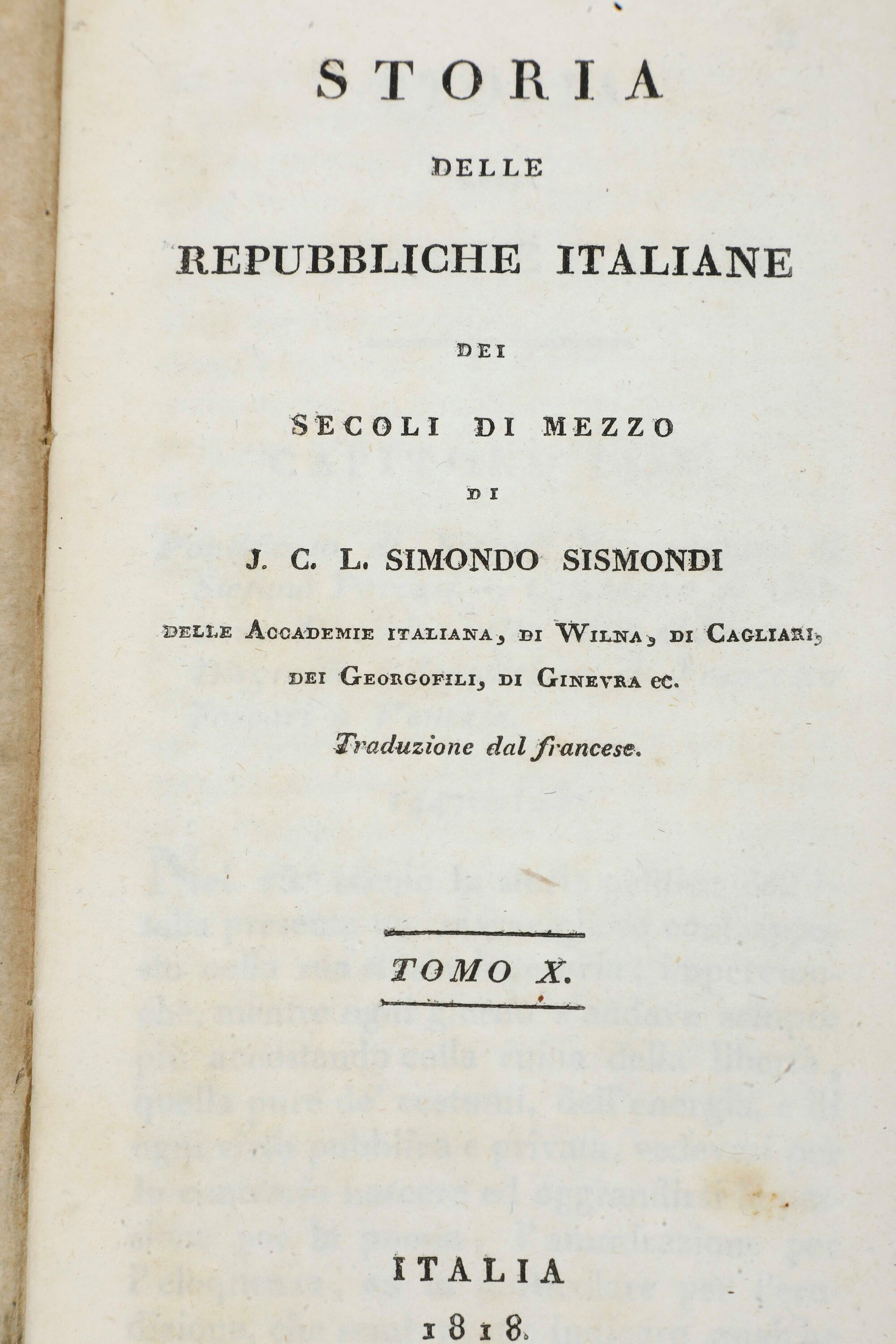 Miscellanea di Volumi per lo Più Spaiati, con Rilegature del Secolo XIX.