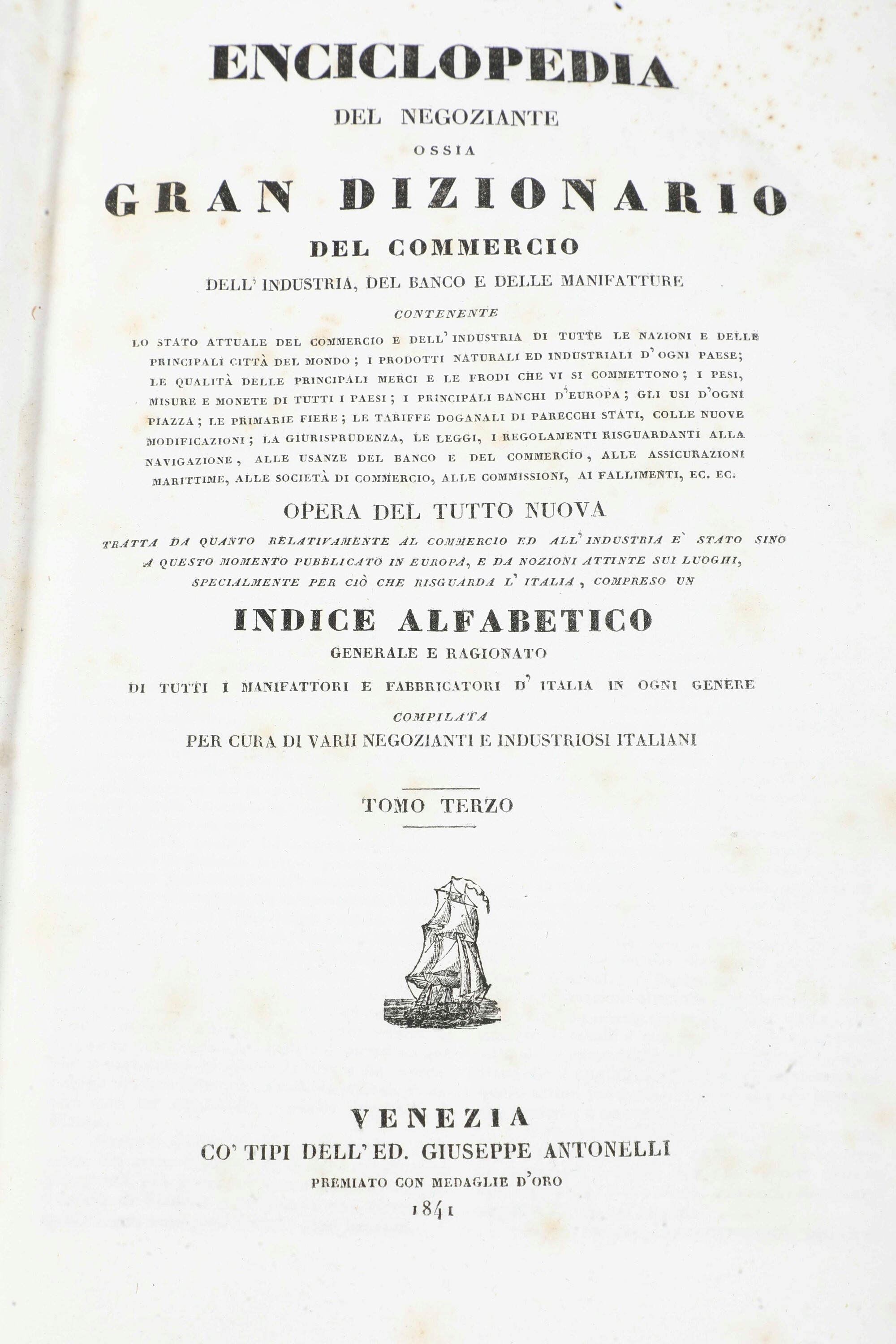 Filippo Moisè, Storia dei Domini Stranieri in Italia, Firenze a Spese degli Editori, 1853. al Lot...