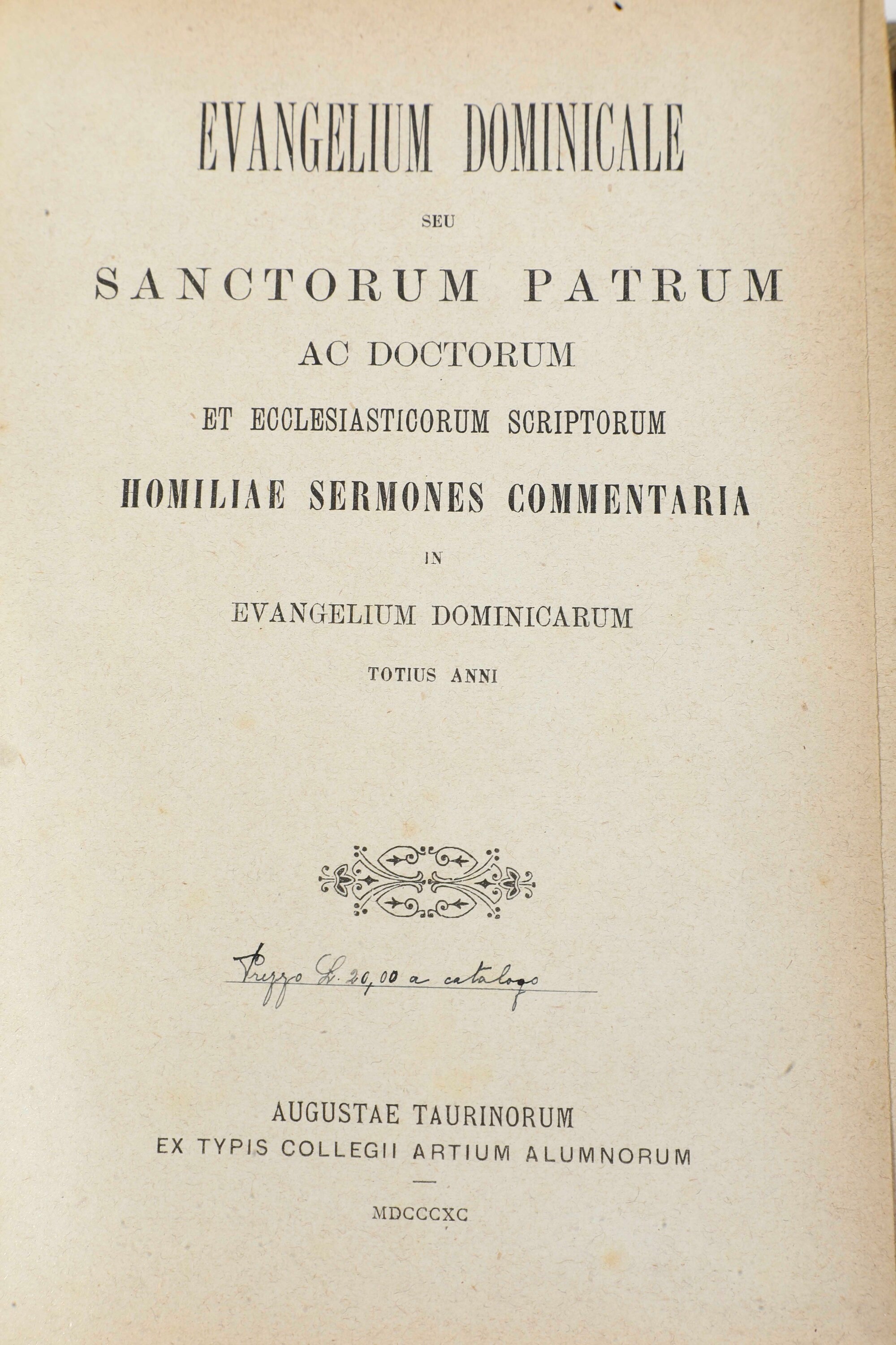 Miscellanea di Volumi per lo Più Spaiati, con Rilegature del Secolo XIX.