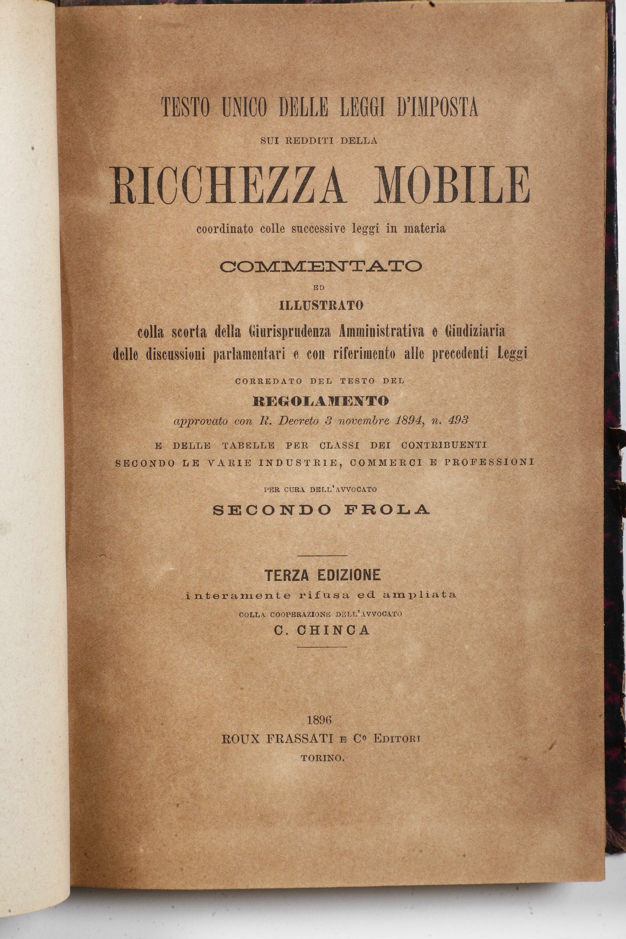 Miscellanea di Volumi per lo Più Spaiati, con Rilegature del Secolo XIX.