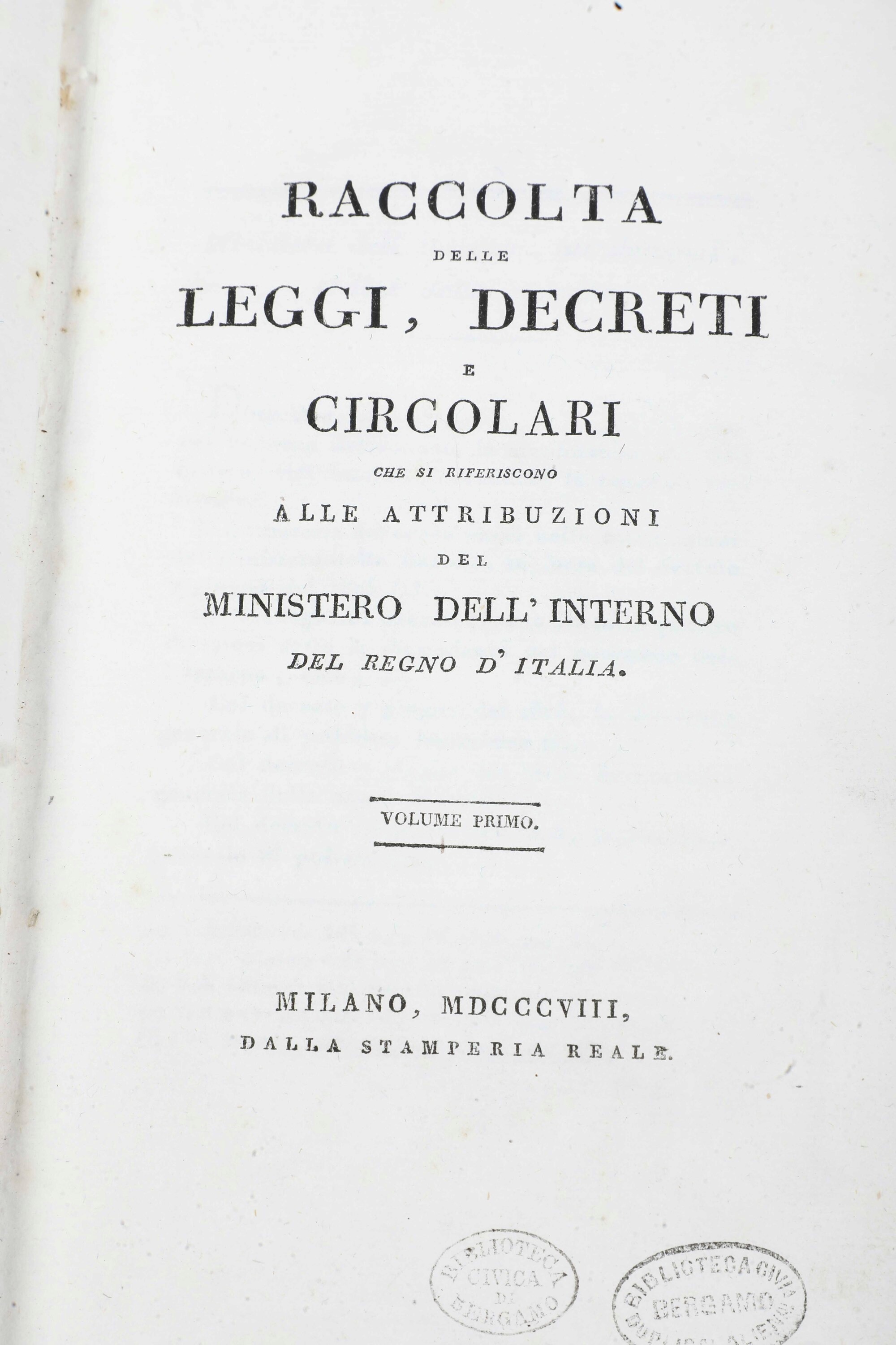 Miscellanea di Volumi per lo Più Spaiati, con Rilegature del Secolo XIX.