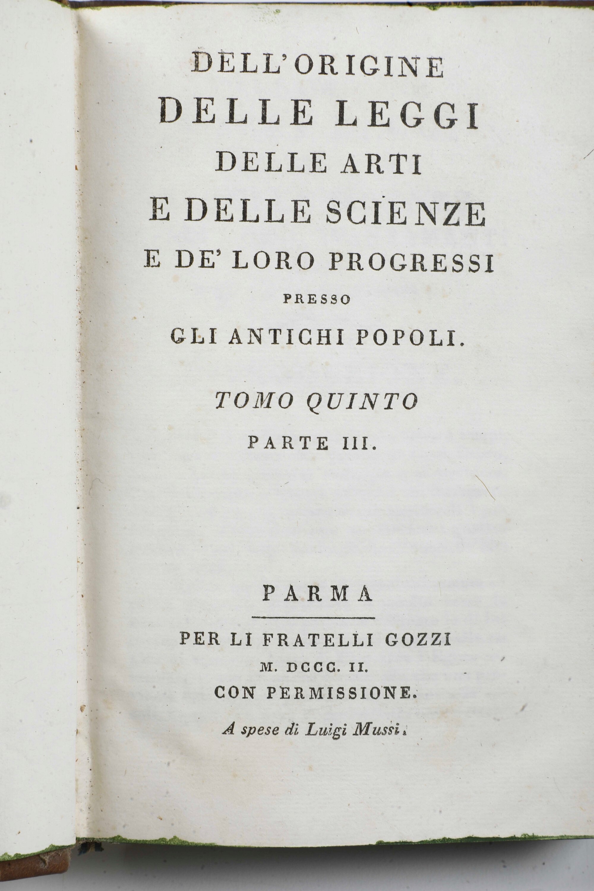 Miscellanea di Volumi per lo Più Spaiati, con Rilegature del Secolo XIX.