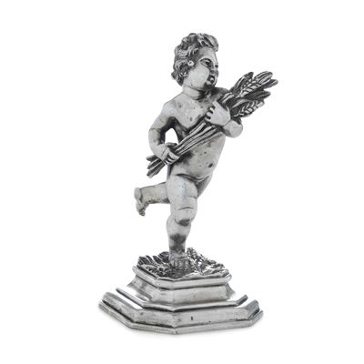 Putto, decorazione in argenteria italiana (prima metà del XX secolo)
