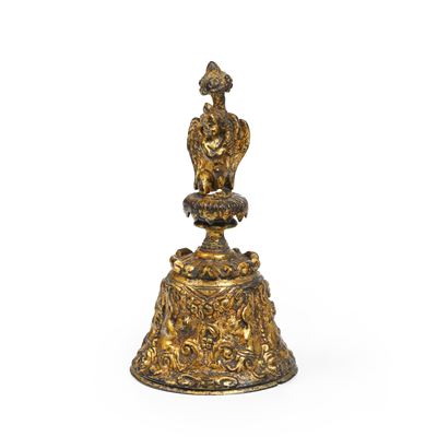 Campanello, bronzo dorato, XX secolo