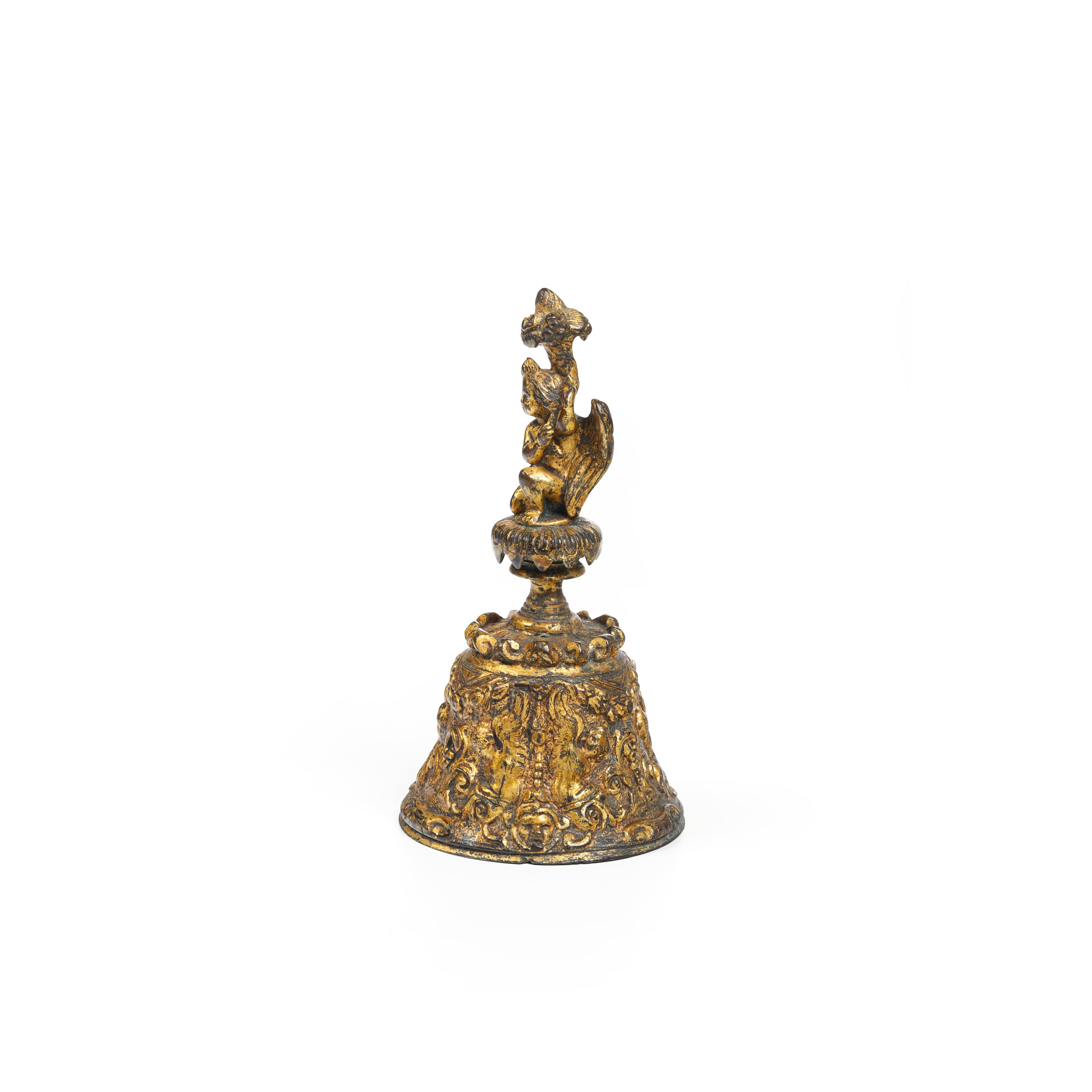 Campanello, bronzo dorato, XX secolo