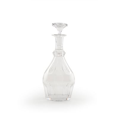 Bottiglia con tappo, Francia (prob. Manifattura Baccarat), XX secolo, cristallo