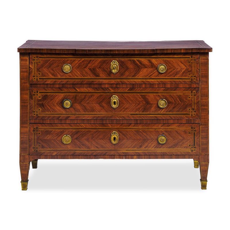 Coppia di cassettoni Luigi XVI. Francia, fine XVIII secolo  - Asta Dimore Italiane - Cambi Casa d'Aste