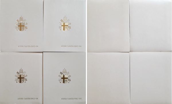 Vaticano 1983-1984: 4 dittici Anno Santo 1983 – 1984 (500 + 1.000 Lire in argento).