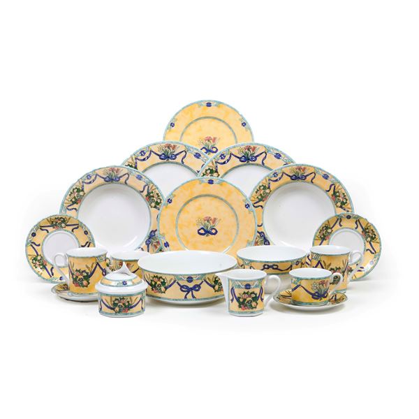 Servizio da tavola “Città e Campagna Castellina”.<BR>Lussemburgo, Septofontaines, Manifattura Villeroy & Boch, fine anni ’90 del XX secolo.<BR>