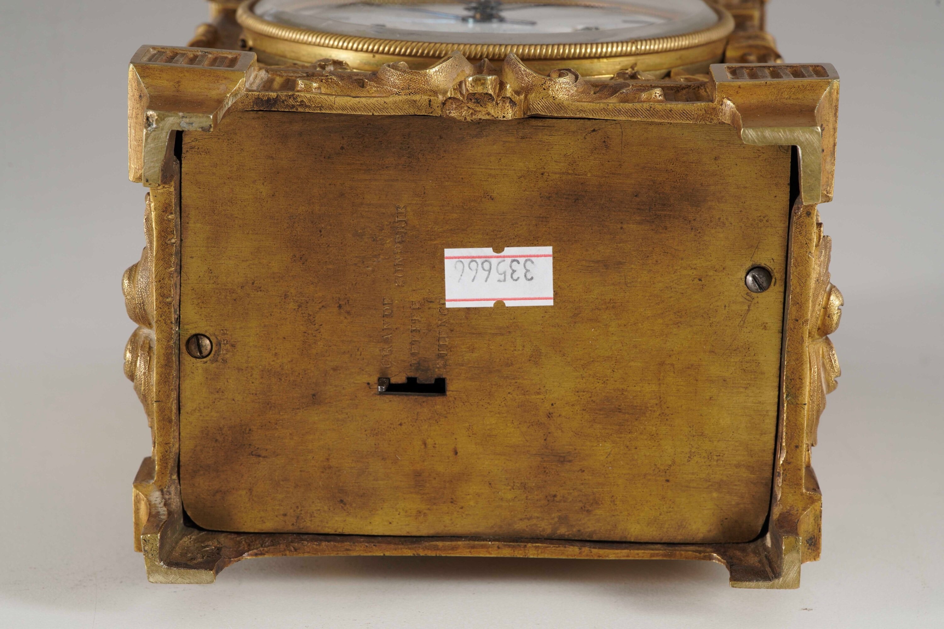 Courvoisier & Compagnie, Orologio “Marescialla” a pendulette d’officier, bronzo dorato, Svizzera,...