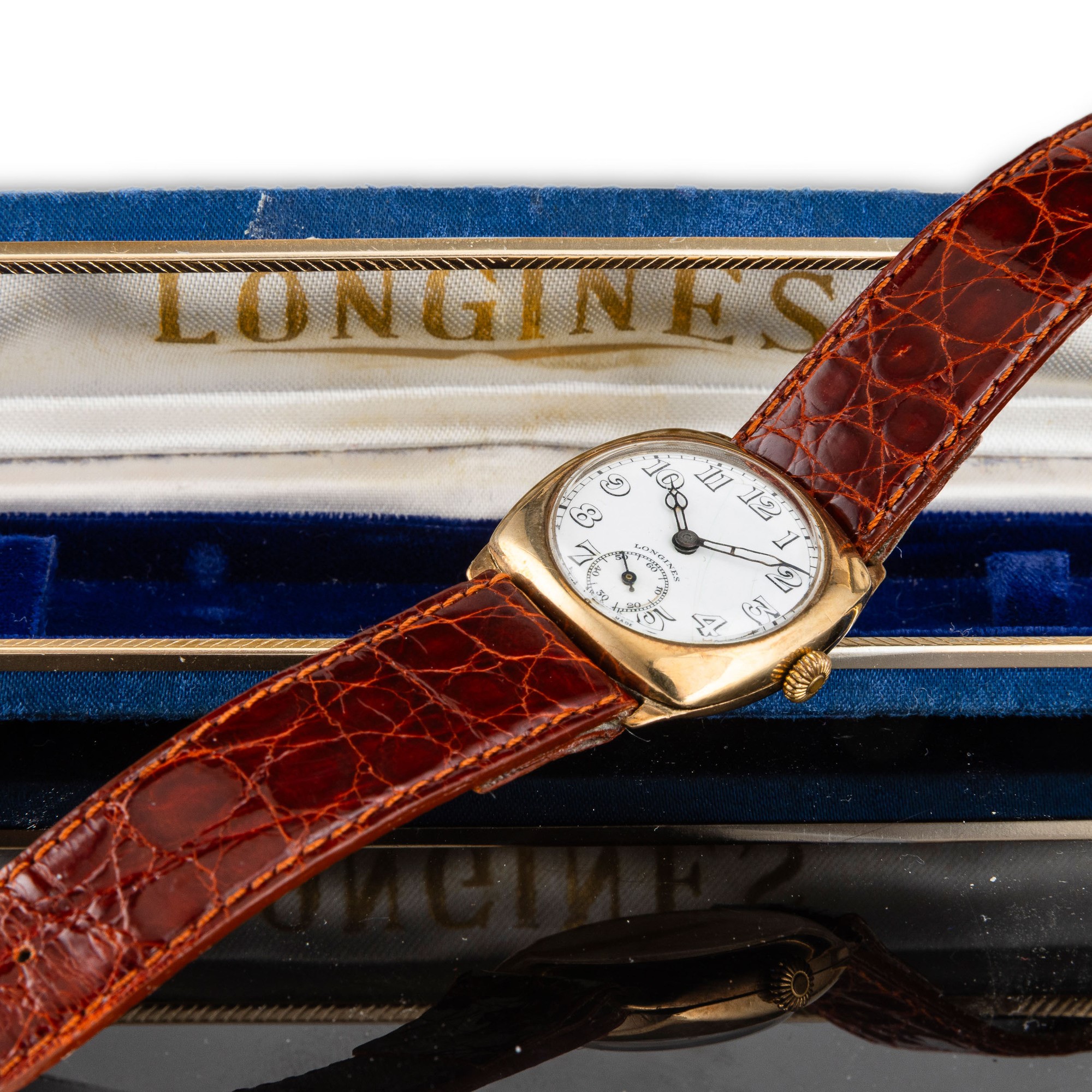 Longines - Solo Tempo in oro rosa 9k con quadrante bianco e piccoli secondi al sei