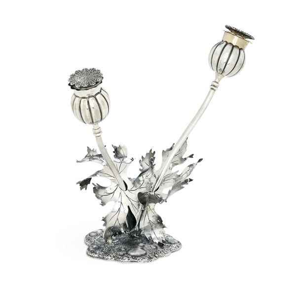 Maison Buccellati Italia XX secolo Sale e Pepe a foggia di papaveri