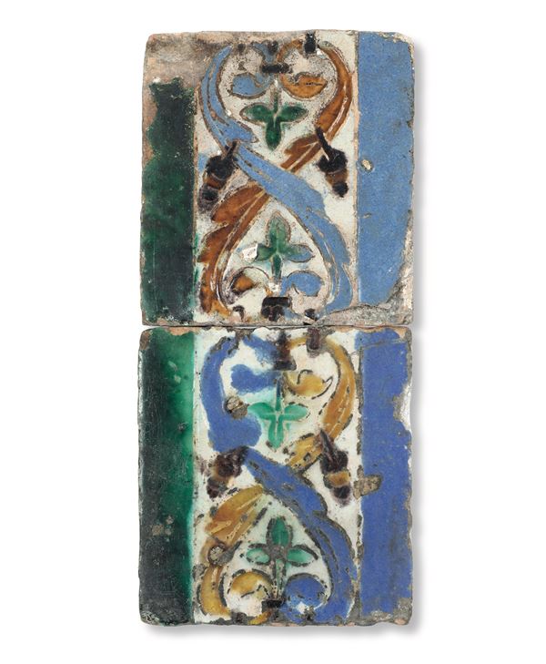 Due “azulejos” Spagna, Toledo, XVI secolo