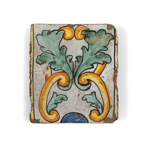 “Azulejo” Spagna, probabilmente Barcellona, seconda metà del XVII secolo 