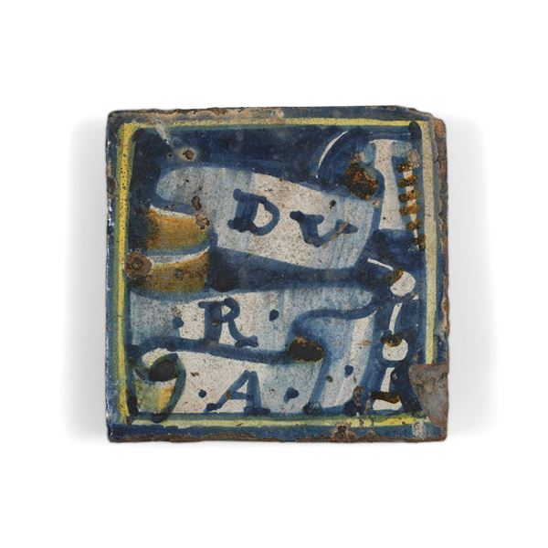 Mattonella Probabilmente Sicilia, XVI secolo 