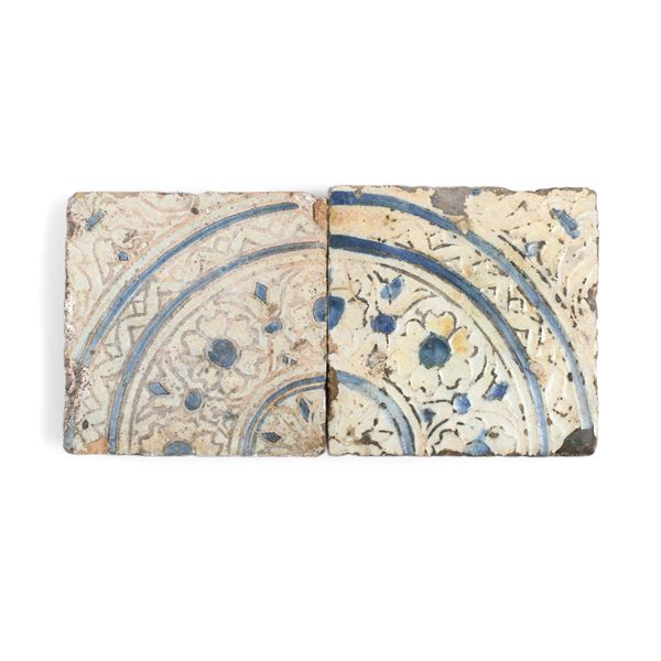 Due “Azulejos” Spagna, probabilmente Toledo, circa metà del XVI secolo 