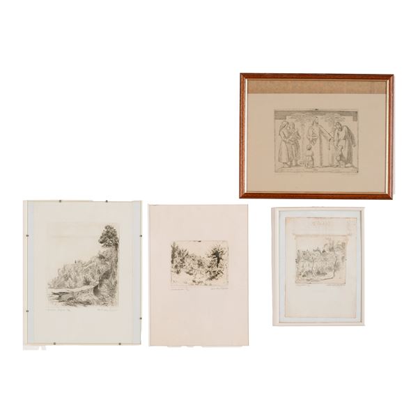 Quattro stampe a tema naturalistico, XX secolo