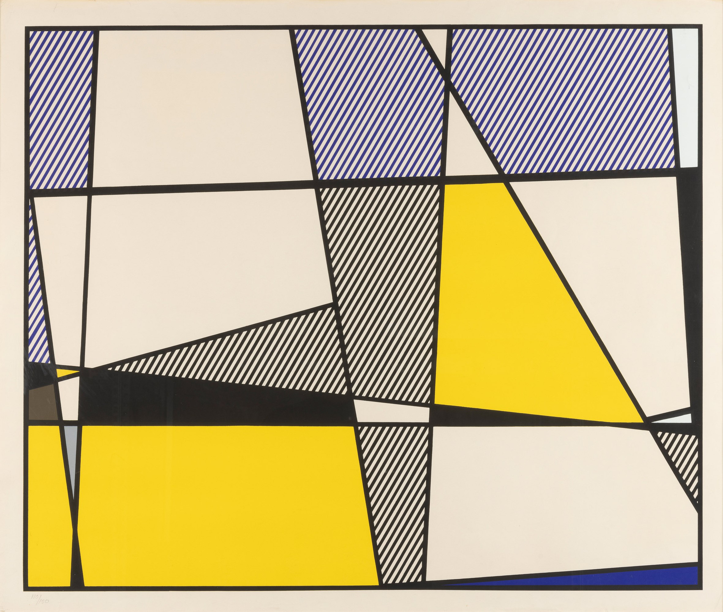 Roy Lichtenstein - Cow Triptych (cow Going Abstract)