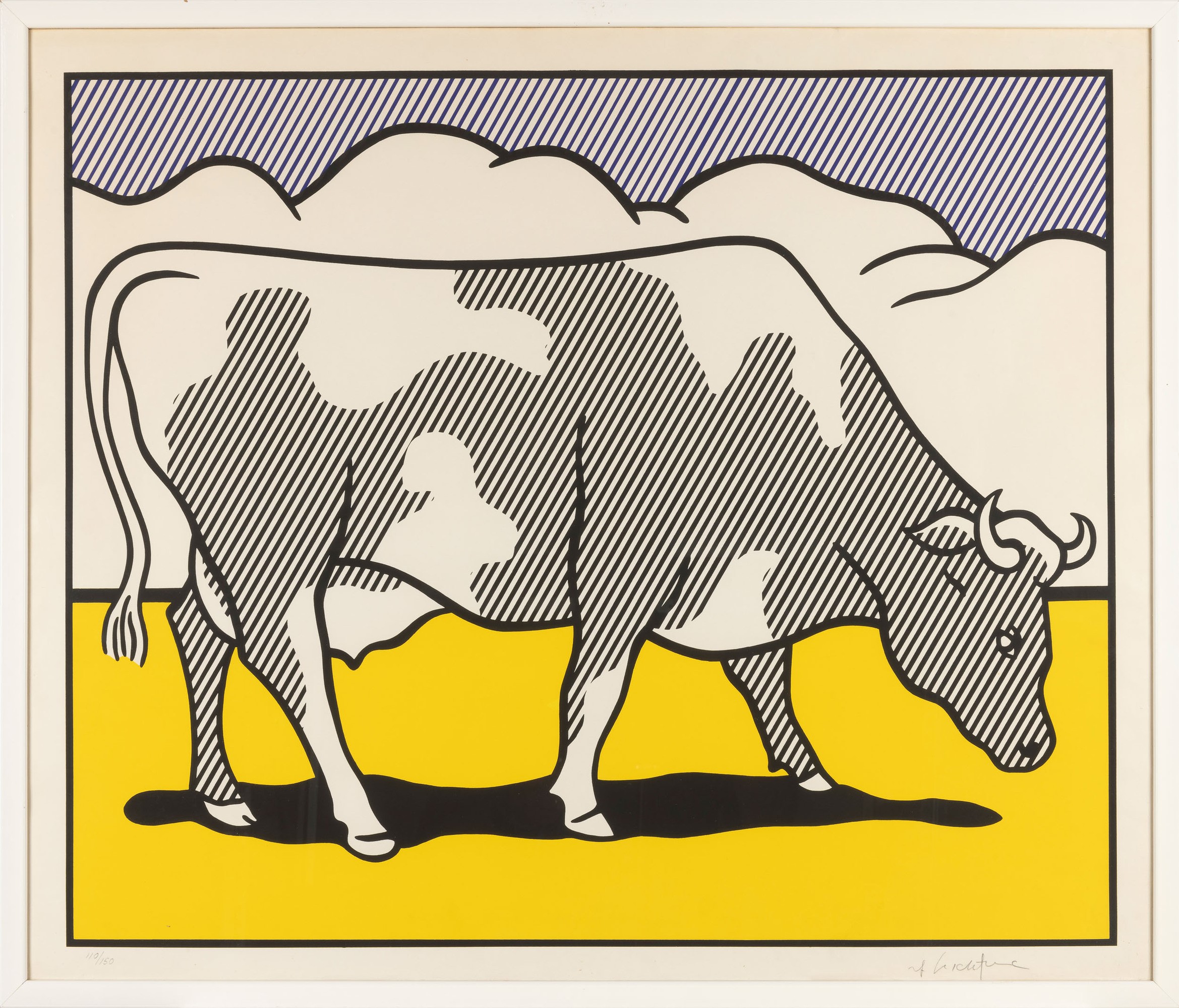 Roy Lichtenstein - Cow Triptych (cow Going Abstract)