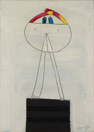 Figura B, olio su tela