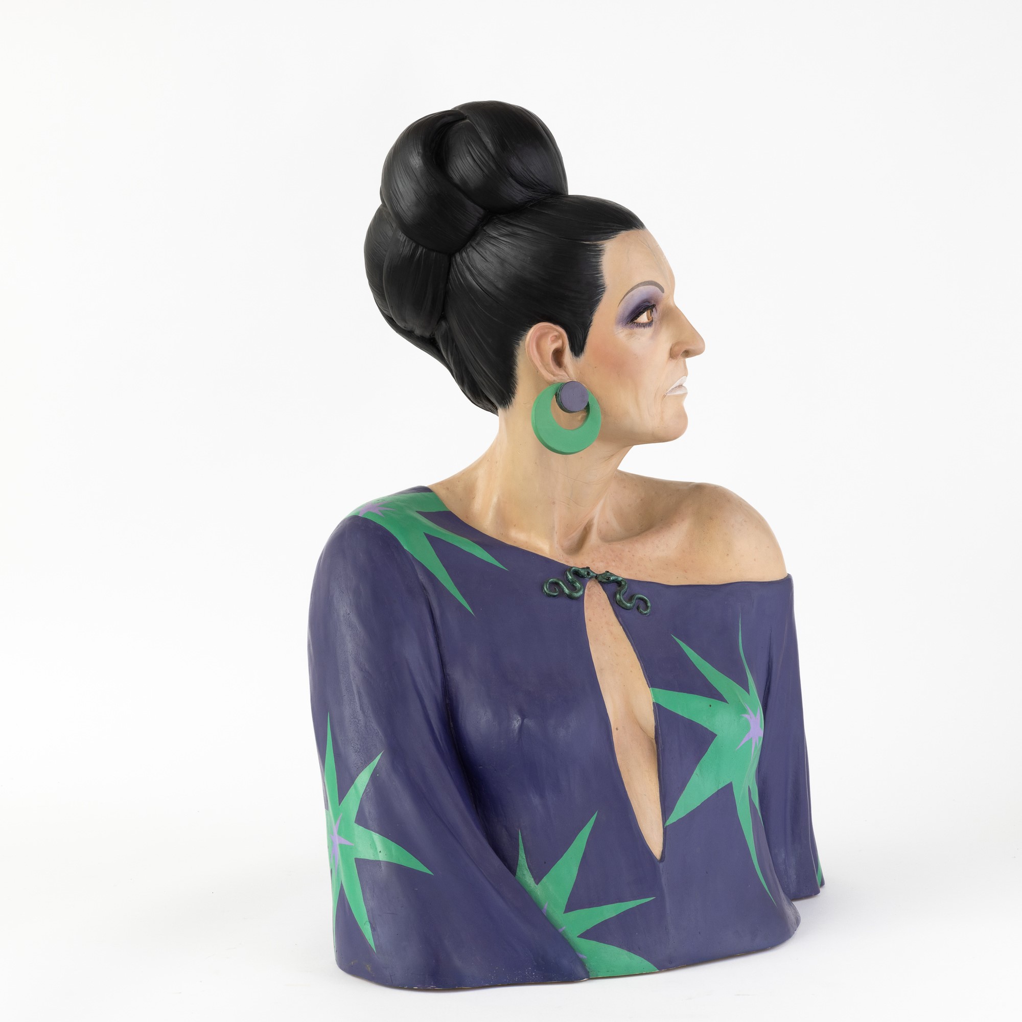 Paolo Schmidlin - L'invidia, scultura in resina policroma