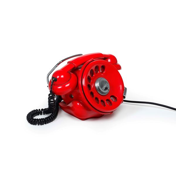 Telefono BOBO rosso di Sergio Todeschino