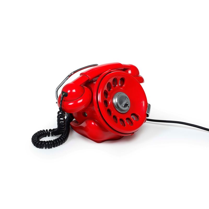 Telefono BOBO rosso di Sergio Todeschino  - Asta Antiquariato - Cambi Casa d'Aste