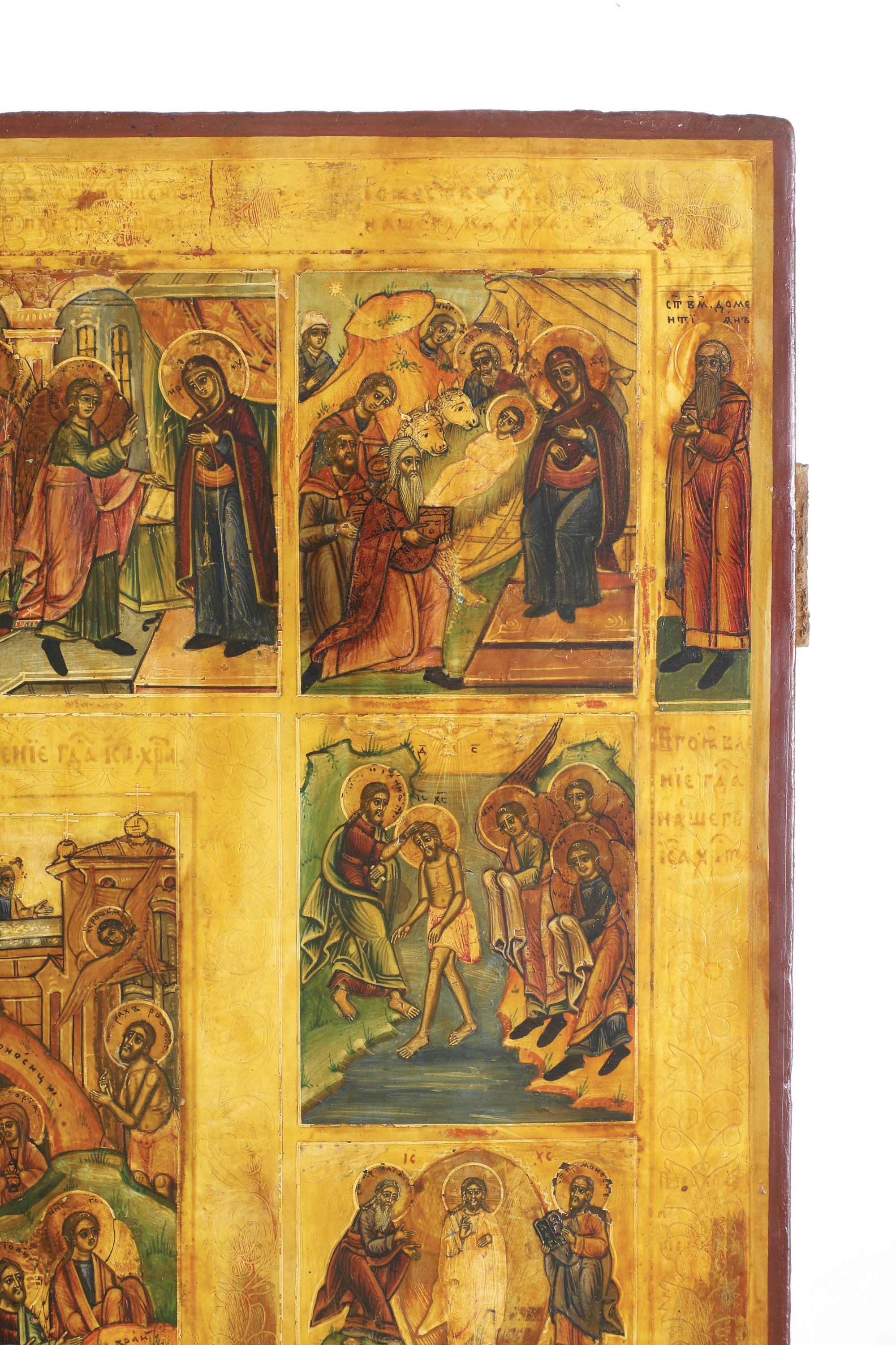 Icona Raffigurante la Resurrezione di Cristo, L'incontro delle Donne Mirofore e la Pentecoste