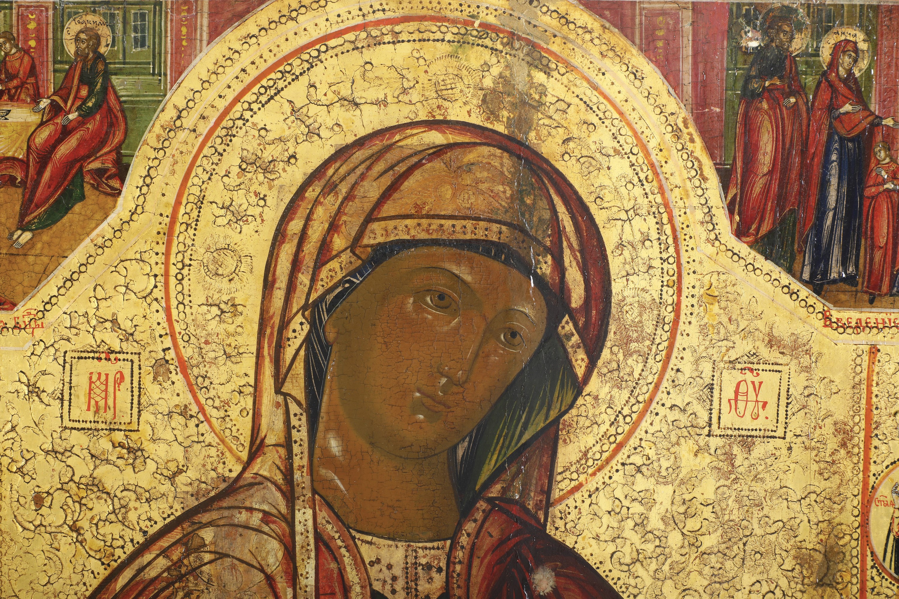Icona Raffigurante la Deipara Bogoliubskaya. Russia, XIX Secolo.