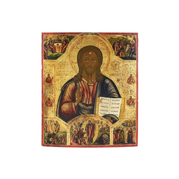 Icona con Cristo Pantocratore